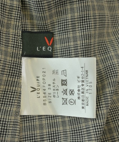 L'EQUIPE YOSHIE INABA（レキップヨシエイナバ）シャツワンピース グレー サイズ:38(S位) レディース/2200640754082