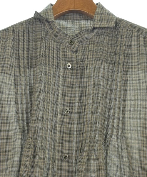 L'EQUIPE YOSHIE INABA（レキップヨシエイナバ）シャツワンピース グレー サイズ:38(S位) レディース/2200640754082