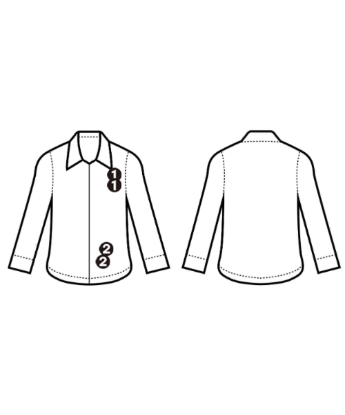 L'EQUIPE YOSHIE INABA（レキップヨシエイナバ）カジュアルシャツ 青 サイズ:38(S位) レディース/2200650964020