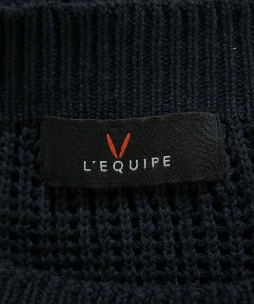 L'EQUIPE YOSHIE INABA（レキップヨシエイナバ）ニット・セーター 紺 サイズ:38(S位) レディース/2200645867046