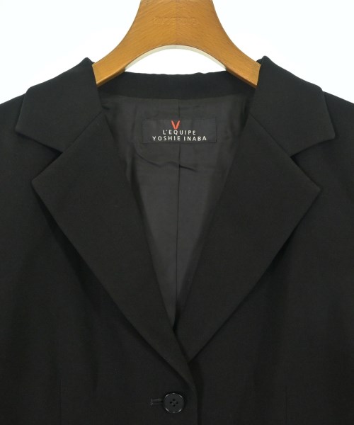 L'EQUIPE YOSHIE INABA（レキップヨシエイナバ）テーラードジャケット 黒 サイズ:15(XXL位) レディース/2200661852033