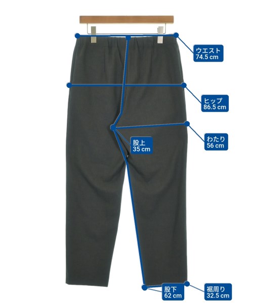 L'EQUIPE YOSHIE INABA（レキップヨシエイナバ）スラックス グレー サイズ:40(L位) レディース/2200664213152