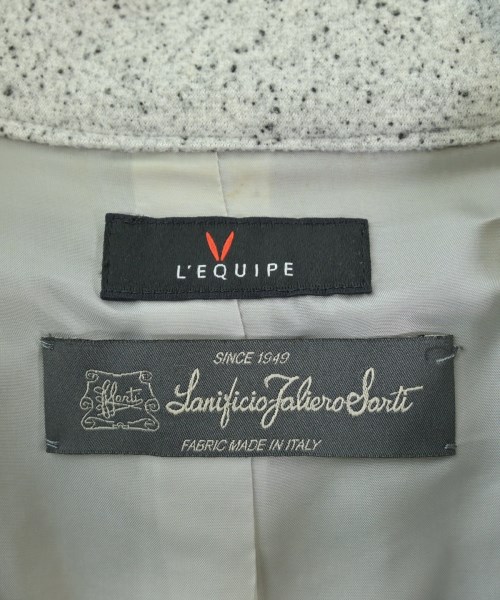 L'EQUIPE YOSHIE INABA（レキップヨシエイナバ）カジュアルジャケット グレー サイズ:38(S位) レディース/2200666450036