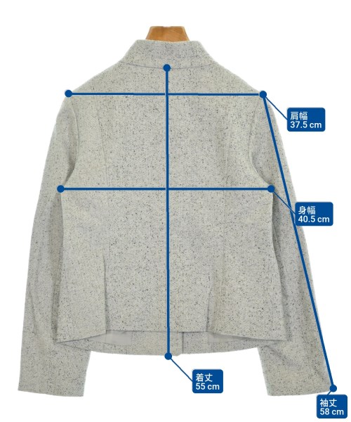 L'EQUIPE YOSHIE INABA（レキップヨシエイナバ）カジュアルジャケット グレー サイズ:38(S位) レディース/2200666450036