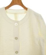 L'EQUIPE YOSHIE INABA（レキップヨシエイナバ）ノーカラージャケット 白 サイズ:38(S位) レディース/2200666450043