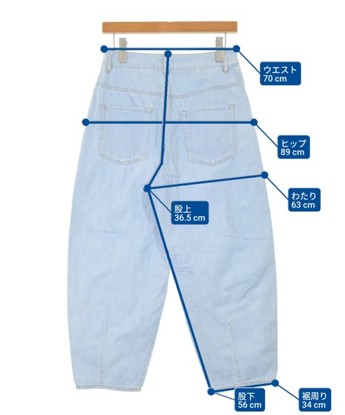 L'EQUIPE YOSHIE INABA（レキップヨシエイナバ）デニムパンツ 紺 サイズ:38(S位) レディース/2200667285019