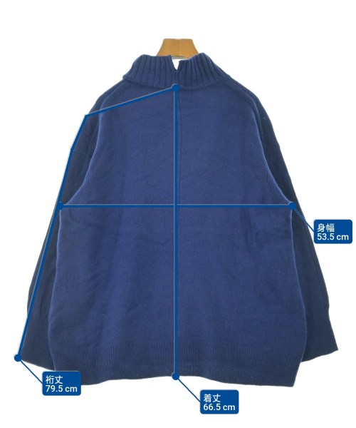 L'EQUIPE YOSHIE INABA（レキップヨシエイナバ）ニット・セーター 青 サイズ:38(S位) レディース/2200667285026