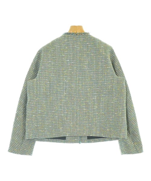 L'EQUIPE YOSHIE INABA（レキップヨシエイナバ）ノーカラージャケット 緑 サイズ:38(S位) レディース/2200669199017