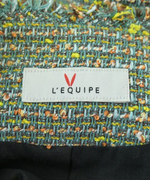 L'EQUIPE YOSHIE INABA（レキップヨシエイナバ）ノーカラージャケット 緑 サイズ:38(S位) レディース/2200669199017