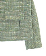 L'EQUIPE YOSHIE INABA（レキップヨシエイナバ）ノーカラージャケット 緑 サイズ:38(S位) レディース/2200669199017