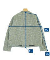 L'EQUIPE YOSHIE INABA（レキップヨシエイナバ）ノーカラージャケット 緑 サイズ:38(S位) レディース/2200669199017