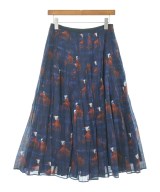 L'EQUIPE YOSHIE INABA（レキップヨシエイナバ）ロング・マキシ丈スカート 紺 サイズ:38(S位) レディース/2200669199048