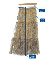 L'EQUIPE YOSHIE INABA（レキップヨシエイナバ）ロング・マキシ丈スカート 赤 サイズ:9(M位) レディース/2200669589238