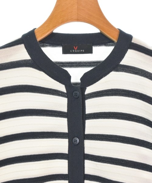 L'EQUIPE YOSHIE INABA（レキップヨシエイナバ）カーディガン 白 サイズ:38(S位) レディース/2200671738044