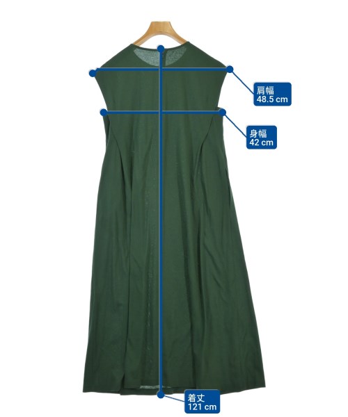 L'EQUIPE YOSHIE INABA（レキップヨシエイナバ）ワンピース 緑 サイズ:38(S位) レディース/2200668427081