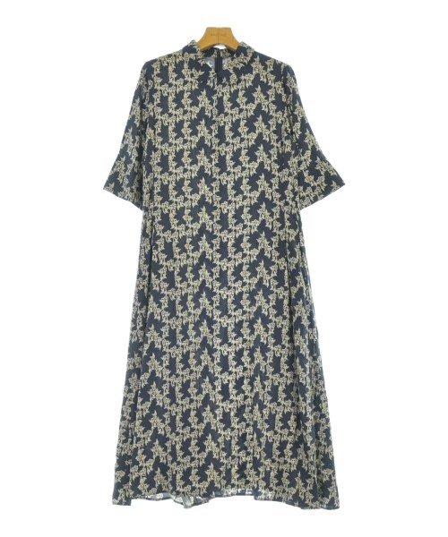 L'EQUIPE YOSHIE INABA(レキップヨシエイナバ)ワンピース 紺 サイズ:38(S位)/2200668427098