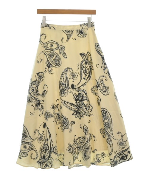 L'EQUIPE YOSHIE INABA(レキップヨシエイナバ)ロング・マキシ丈スカート 白 サイズ:38(S位)/2200668427128