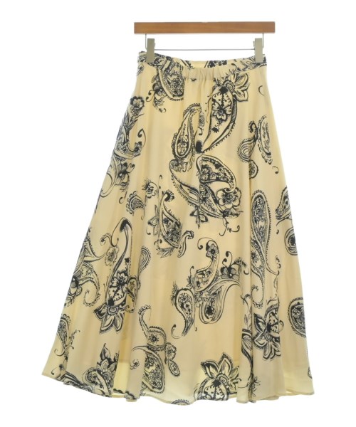 L'EQUIPE YOSHIE INABA（レキップヨシエイナバ）ロング・マキシ丈スカート 白 サイズ:38(S位) レディース/2200668427128