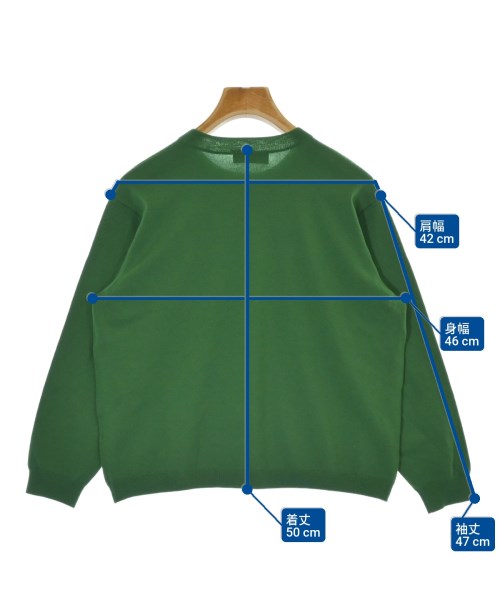 L'EQUIPE YOSHIE INABA（レキップヨシエイナバ）ニット・セーター 緑 サイズ:38(S位) レディース/2200672211041