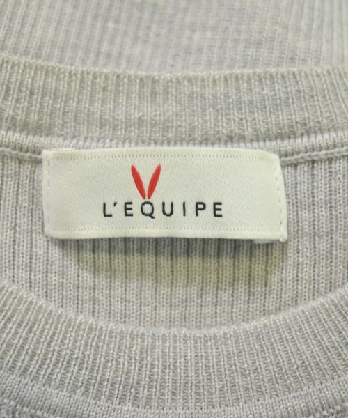 L'EQUIPE YOSHIE INABA（レキップヨシエイナバ）ニット・セーター グレー サイズ:38(S位) レディース/2200727750075
