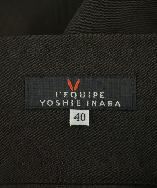 L'EQUIPE YOSHIE INABA（レキップヨシエイナバ）ロング・マキシ丈スカート 茶 サイズ:40(M位) レディース/2200732730055