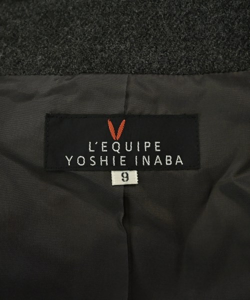 L'EQUIPE YOSHIE INABA（レキップヨシエイナバ）テーラードジャケット グレー サイズ:9(M位) レディース/2200720076042