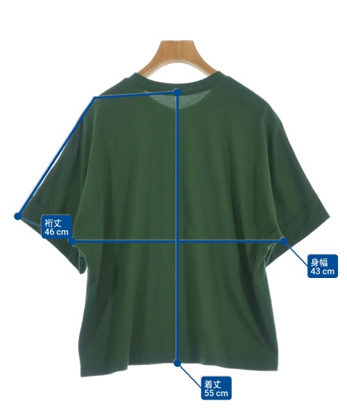 L'EQUIPE YOSHIE INABA（レキップヨシエイナバ）Tシャツ・カットソー 緑 サイズ:38(S位) レディース/2200684701035