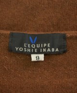 L'EQUIPE YOSHIE INABA（レキップヨシエイナバ）カーディガン 茶 サイズ:9(M位) レディース/2200681605022