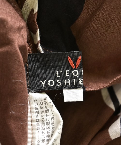 L'EQUIPE YOSHIE INABA（レキップヨシエイナバ）ブラウス 茶 サイズ:38(S位) レディース/2200682312028