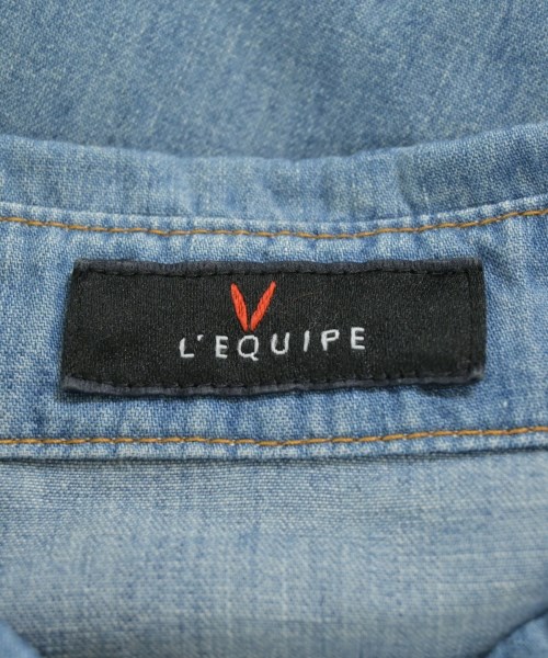 L'EQUIPE YOSHIE INABA（レキップヨシエイナバ）カジュアルシャツ 青 サイズ:38(S位) レディース/2200689655043