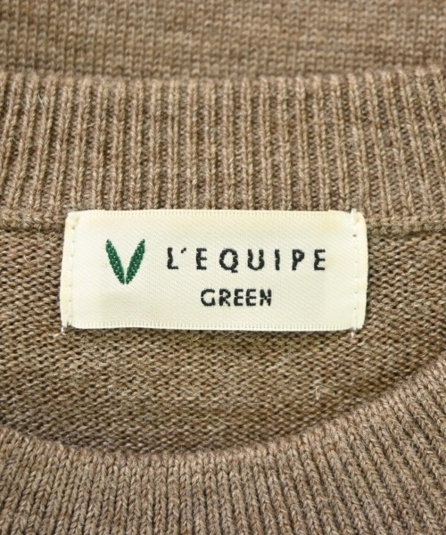 L'EQUIPE YOSHIE INABA（レキップヨシエイナバ）ニット・セーター 茶 サイズ:38(S位) レディース/2200692128060