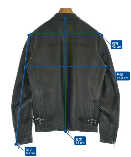 Cinquanta（チンクアンタ）ライダース 黒 サイズ:44(S位) メンズ/2200628609052