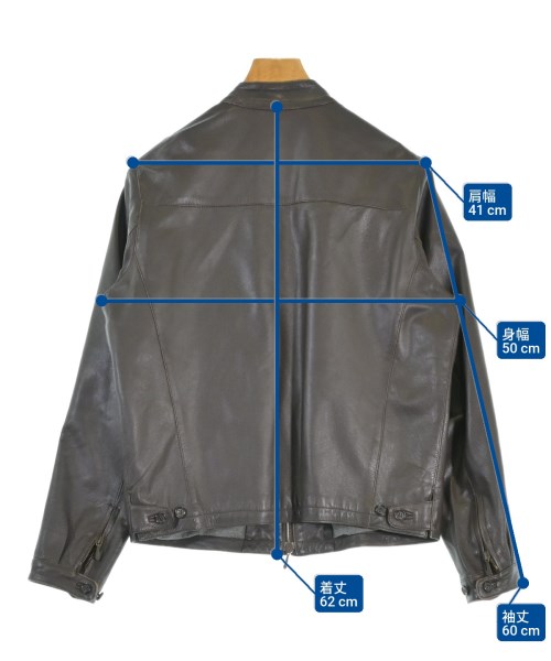 Cinquanta（チンクアンタ）ライダース 茶 サイズ:46(M位) メンズ/2200668358019