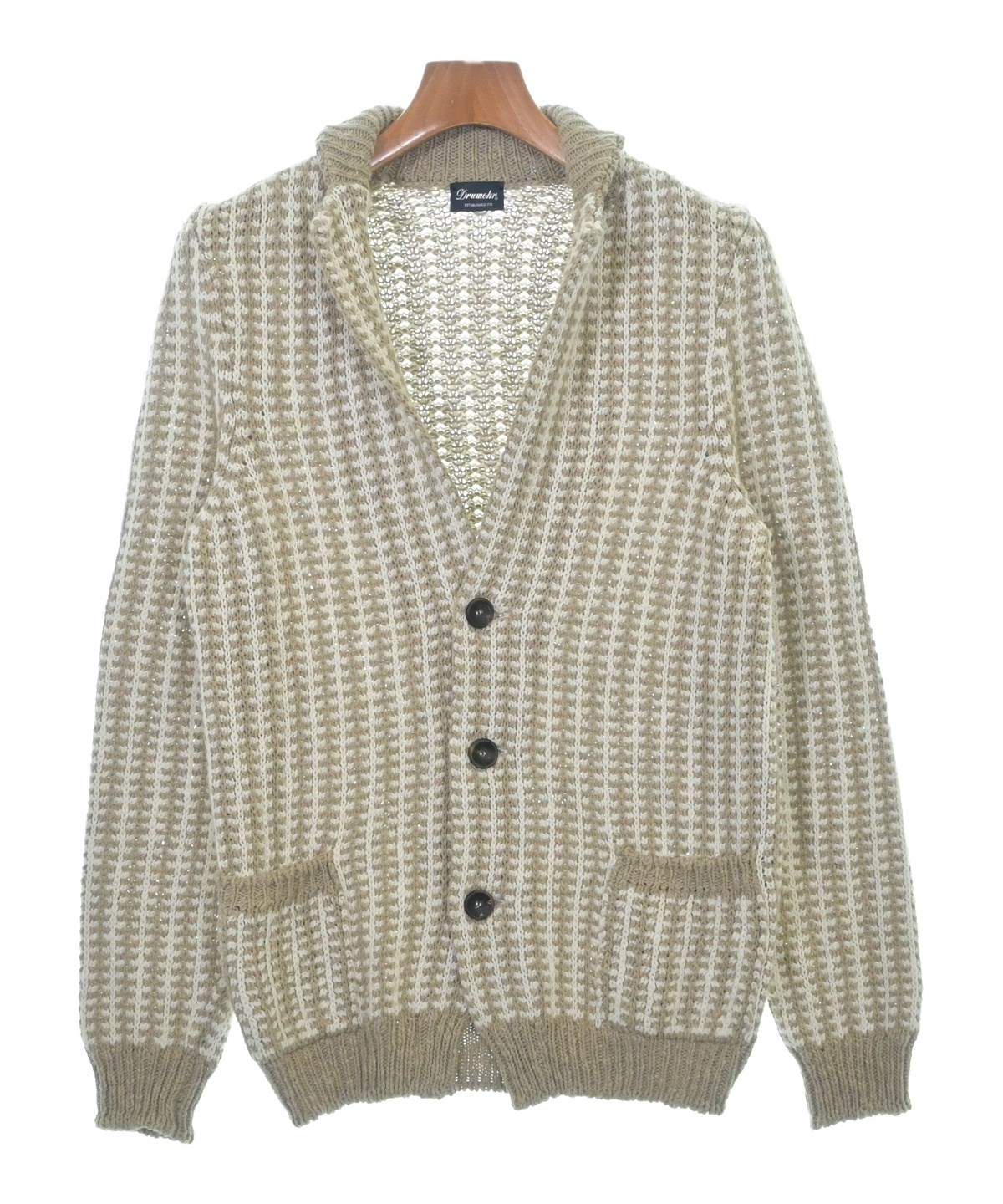 新品　タグ付　ドルモア　DRUMOHR カーディガン　ホワイト　44 新品 タグ付 ドルモア DRUMOHR カーディガン ホワイト 44 新品 タグ付