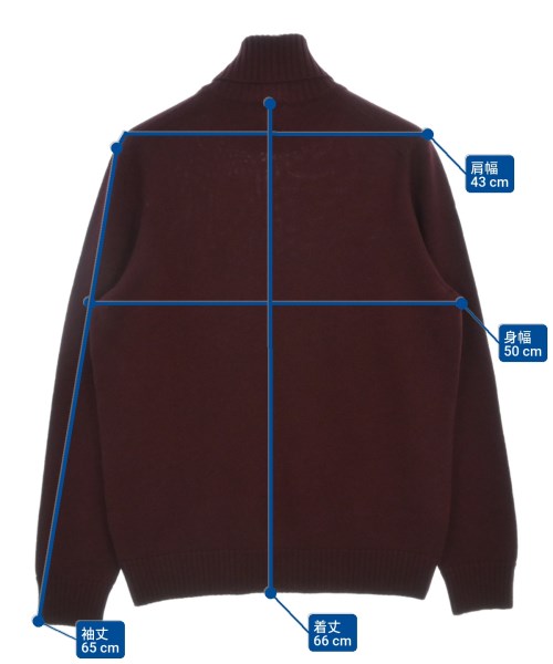 Drumohr（ドルモア）ニット・セーター 赤 サイズ:50(XL位) メンズ/2200669302042