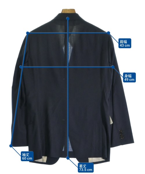 Takizawa Shigeru（タキザワシゲル）ビジネス 紺 サイズ:42(XS位)/73(S位) メンズ/2200670387069