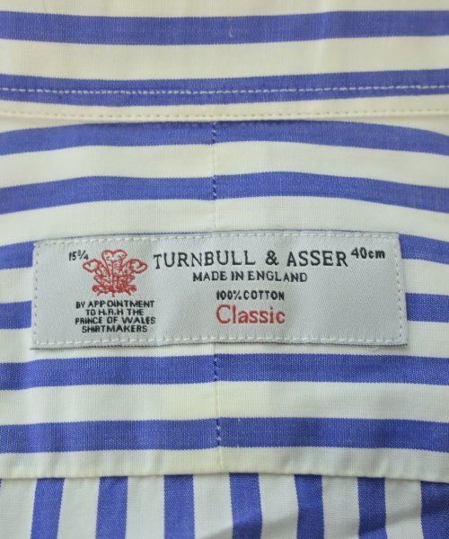 Turnbull&Asser（ターンブルアンドアッサー）カジュアルシャツ 青 サイズ:15 1/4(L位) メンズ/2200680658203