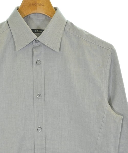 Z Zegna（ジーゼニア）ドレスシャツ グレー サイズ:S メンズ/2200675898027