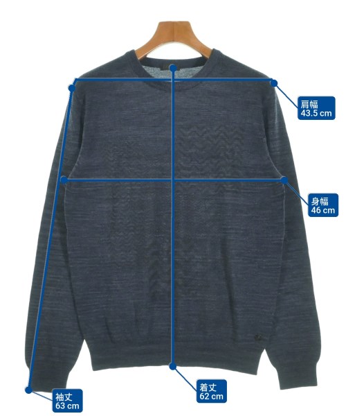 Z Zegna（ジーゼニア）ニット・セーター 紺 サイズ:M メンズ/2200645708073