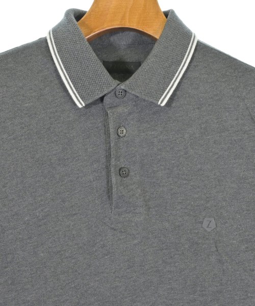 Z Zegna（ジーゼニア）ポロシャツ グレー サイズ:S メンズ/2200685564042