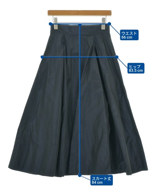 49AV JUNKO SHIMADA（４９アベニュジュンコシマダ）ロング・マキシ丈スカート 紺 サイズ:38(S位) レディース/2200631842057