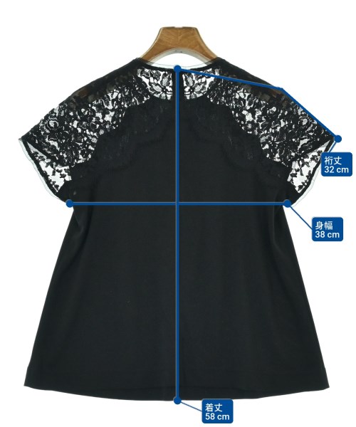 49AV JUNKO SHIMADA（４９アベニュジュンコシマダ）ブラウス 黒 サイズ:38(S位) レディース/2200631842156