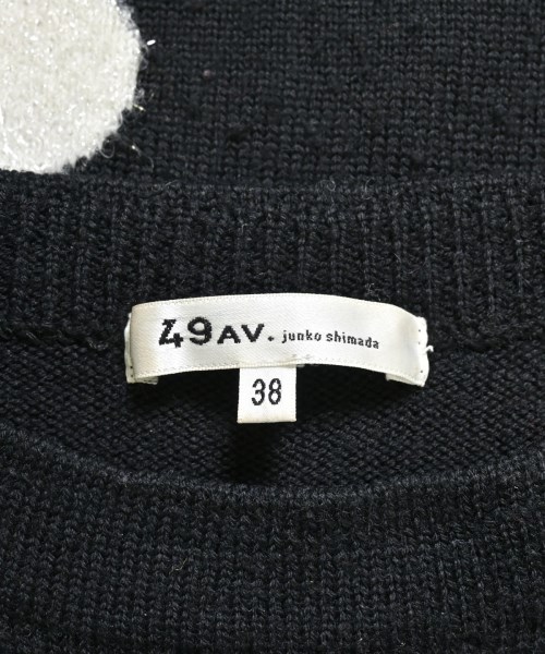 49AV JUNKO SHIMADA（４９アベニュジュンコシマダ）ニット・セーター 黒 サイズ:38(S位) レディース/2200638589085