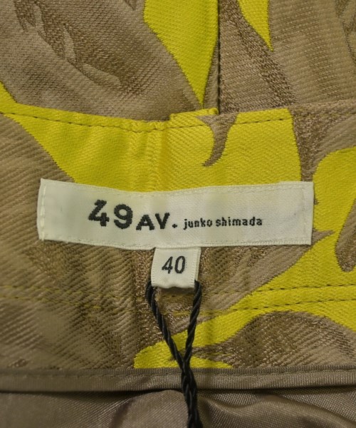49AV JUNKO SHIMADA（４９アベニュジュンコシマダ）スラックス 黄 サイズ:40(M位) レディース/2200638945010