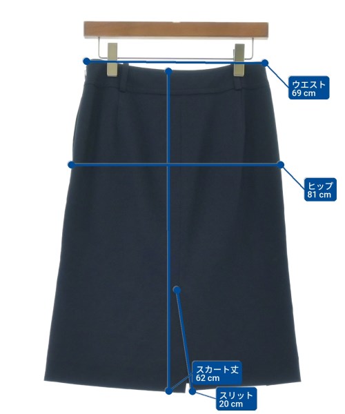 49AV JUNKO SHIMADA（４９アベニュジュンコシマダ）ロング・マキシ丈スカート 紺 サイズ:38(S位) レディース/2200628008107