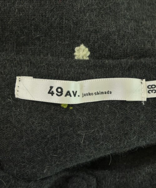 49AV JUNKO SHIMADA（４９アベニュジュンコシマダ）カーディガン グレー サイズ:38(S位) レディース/2200616873120