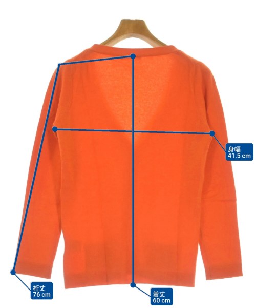 49AV JUNKO SHIMADA（４９アベニュジュンコシマダ）カーディガン オレンジ サイズ:38(S位) レディース/2200616873168