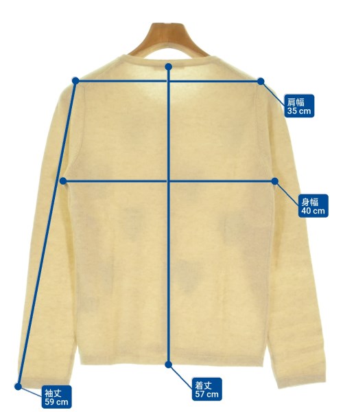 49AV JUNKO SHIMADA（４９アベニュジュンコシマダ）カーディガン ベージュ サイズ:38(S位) レディース/2200616873175