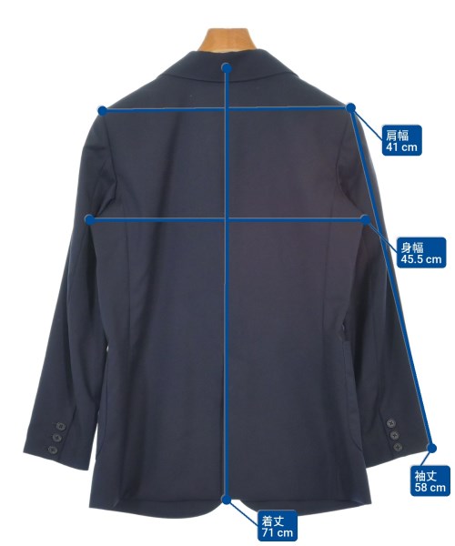 49AV JUNKO SHIMADA（４９アベニュジュンコシマダ）カジュアルジャケット 紺 サイズ:40(M位) レディース/2200613765060