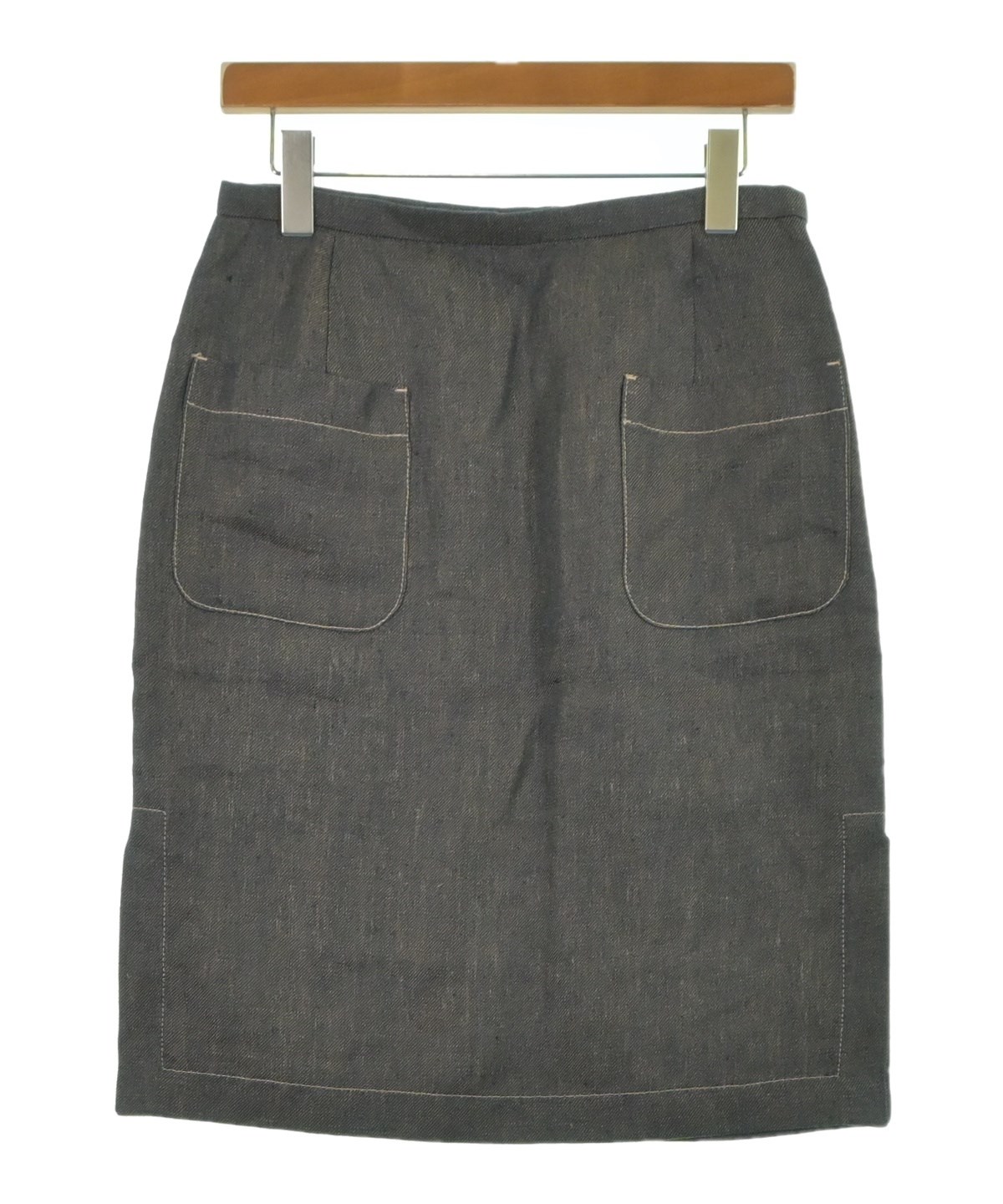 49AV JUNKO SHIMADA（49アベニュジュンコシマダ）ひざ丈スカート 紺